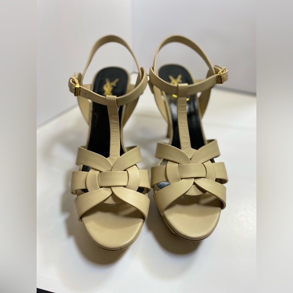 Ysl tribute platform sandals